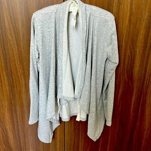 Open cardigan sweatshirt